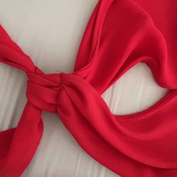 BCBG Maxazria Red Women’s Romper - Halter Top - Picture 7 of 8